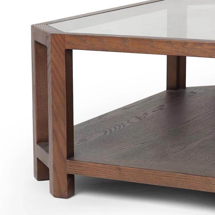 Ebern Designs JENZEN Glass Top Single Coffee Table