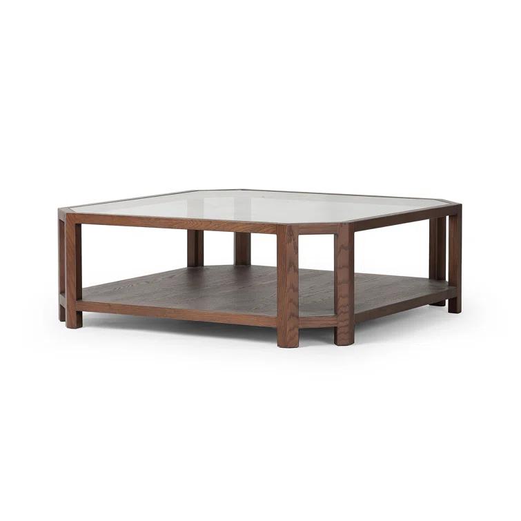 Ebern Designs JENZEN Glass Top Single Coffee Table