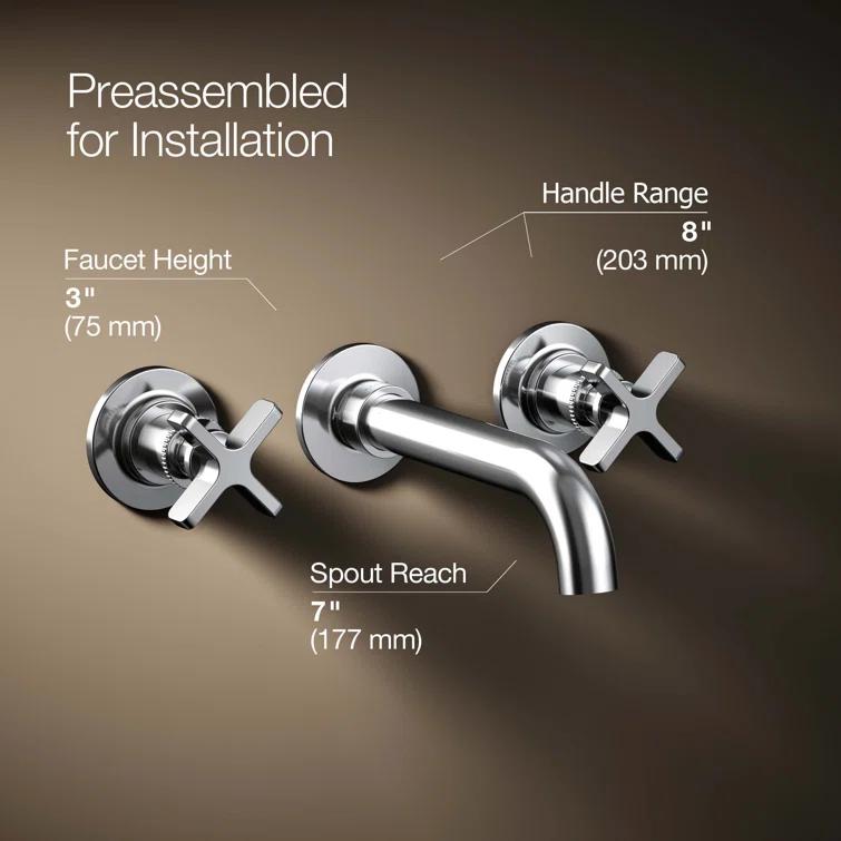 Castia by Studio McGee Wall-Mount Bathroom Sink Faucet Trim 1.2 GPM