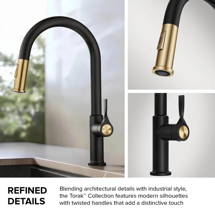 Kraus Torak 2-Function Single Handle Pull Down Kitchen Faucet