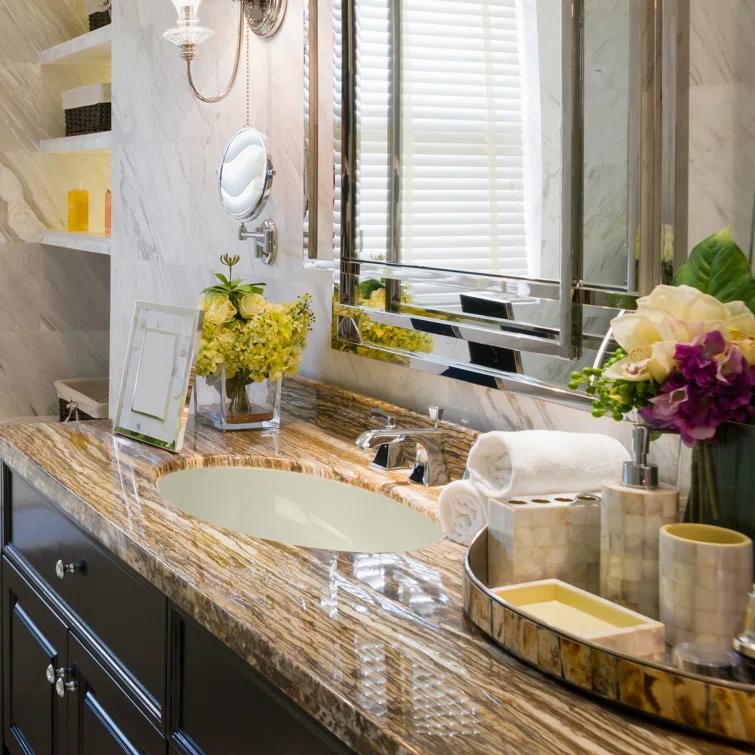 Nantucket Sinks Great Point 13.75'' Vitreous China Oval Bathroom Sink with Overflow