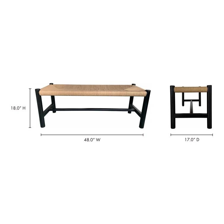 Ferrell Bench - Black / 48"W