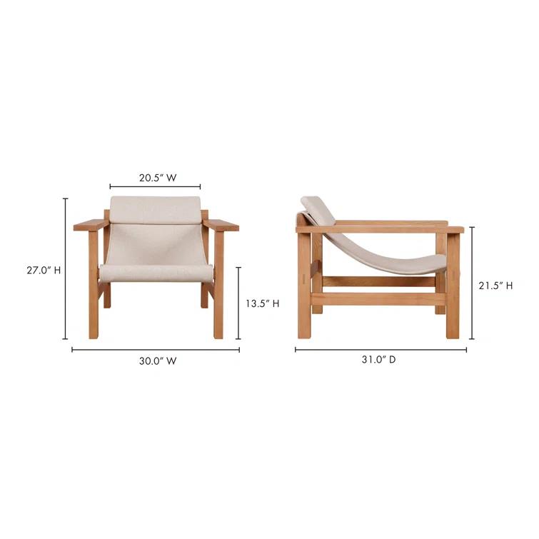 Josef Accent Chair - Natural Linen