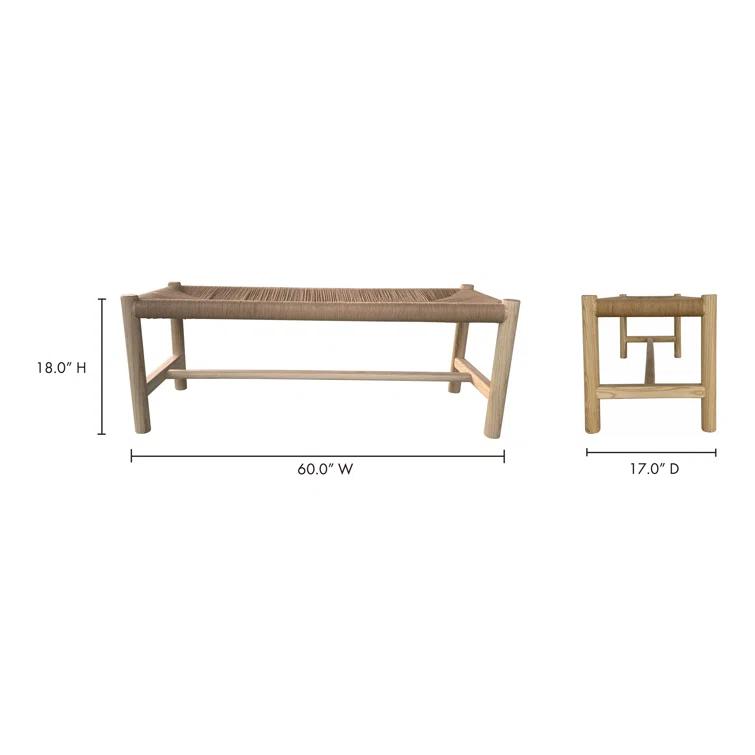 Ferrell Bench - Natural / 60"W