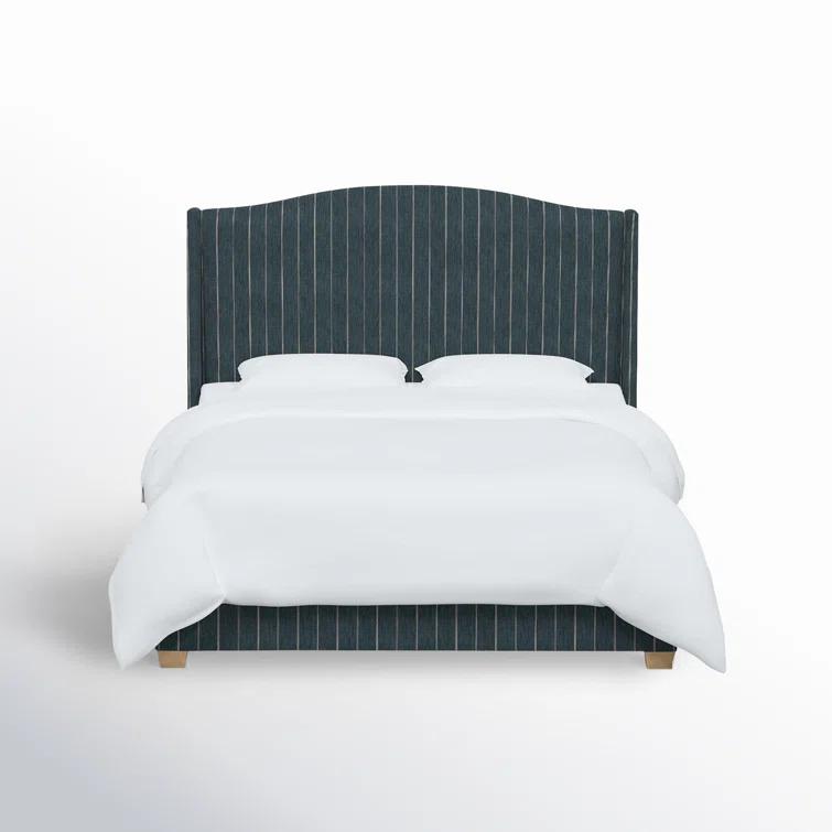 Hagerman Upholstered Wingback Bed