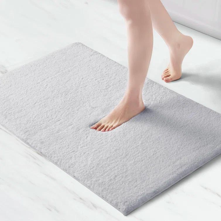 Madison Park Signature Marshmallow Quick Dry Bath Rug with Non-Slip Backing