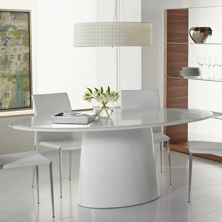 Beth Oval Dining Table - White