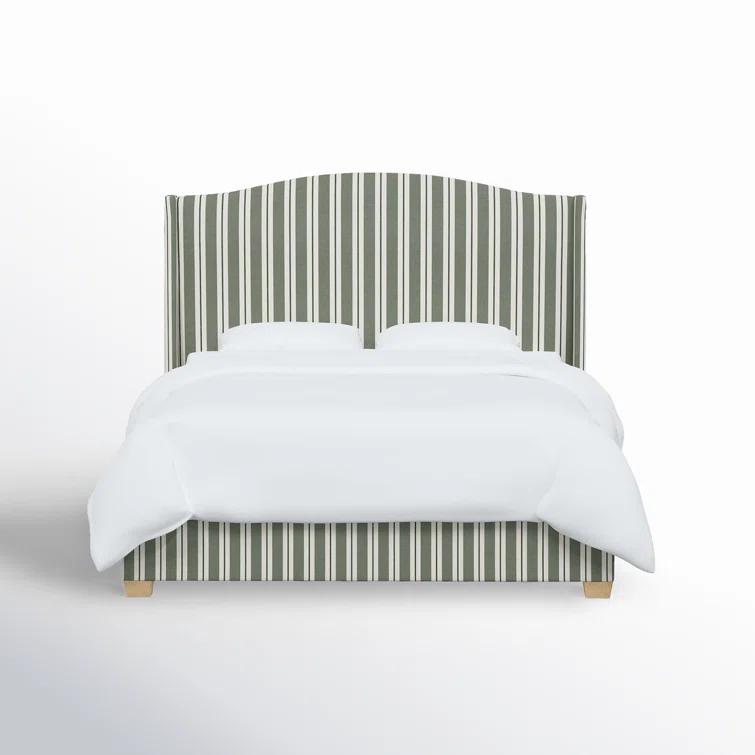 Hagerman Upholstered Wingback Bed