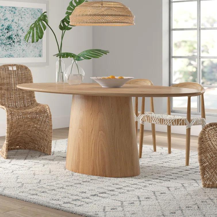 Beth Oval Dining Table - Natural