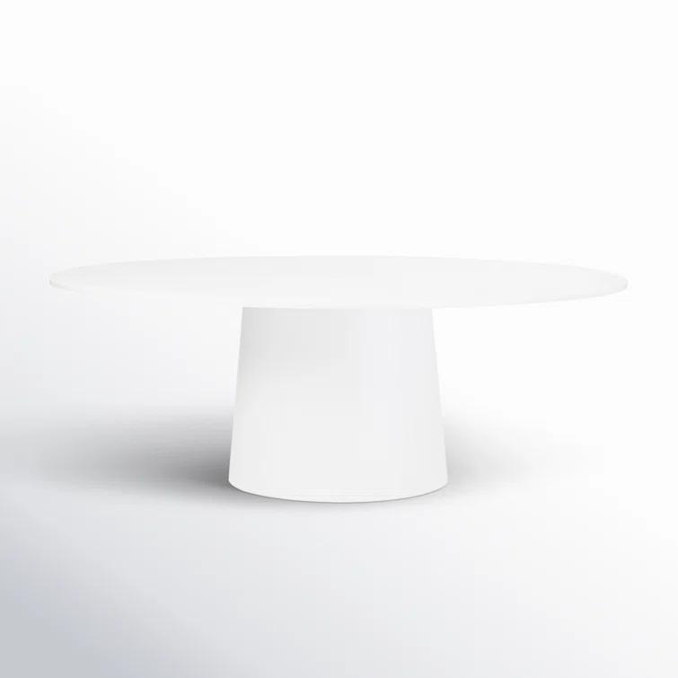 Beth Oval Dining Table - White