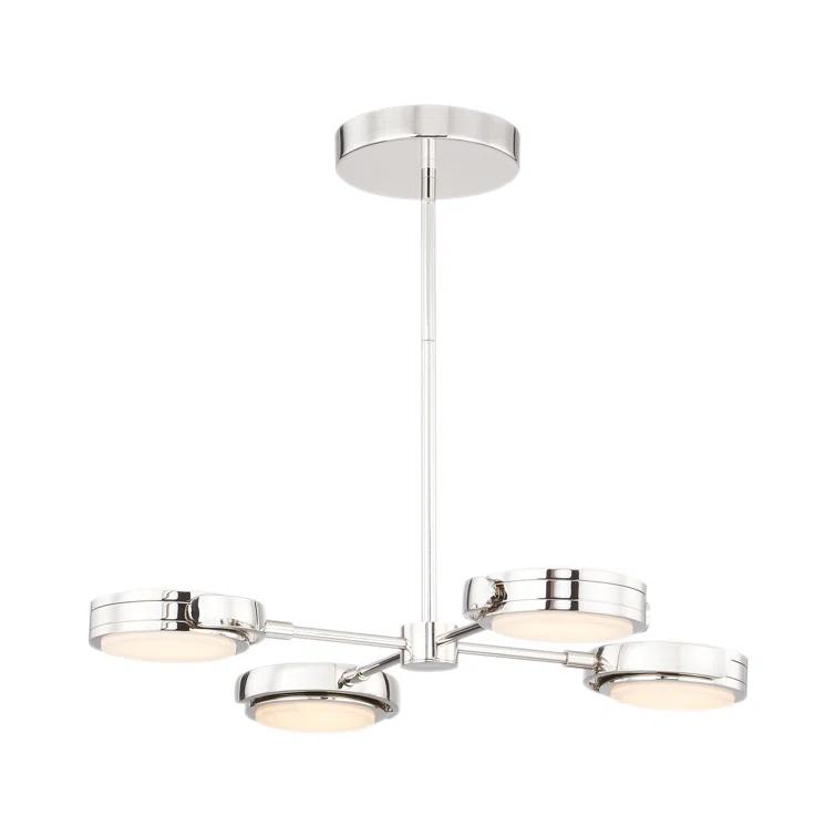 Blanco 4 - Light Dimmable LED Geometric Chandelier