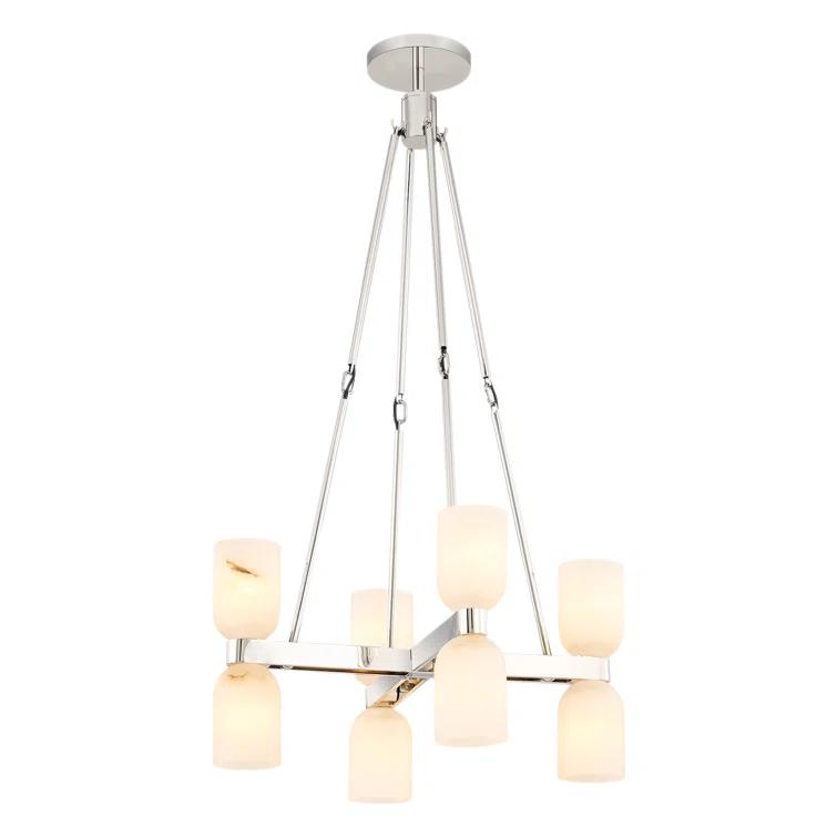 Lucian 8 - Light Modern Linear Chandelier