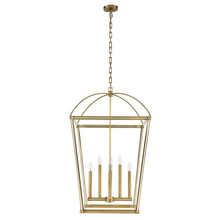 Alora Lighting Manor 8 - Light Lantern Square / Rectangle Chandelier