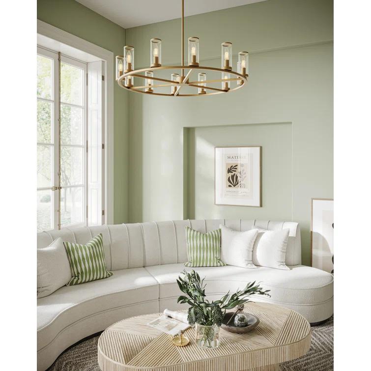 Alora Lighting Revolve 12 - Light Dimmable Wagon Wheel Chandelier