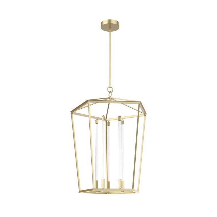 Delphine 5 - Light Dimmable LED Lantern Square / Rectangle Chandelier