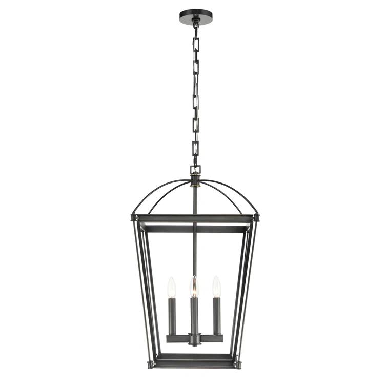 Urban Bronze 4-Light Crystal Globe Chandelier