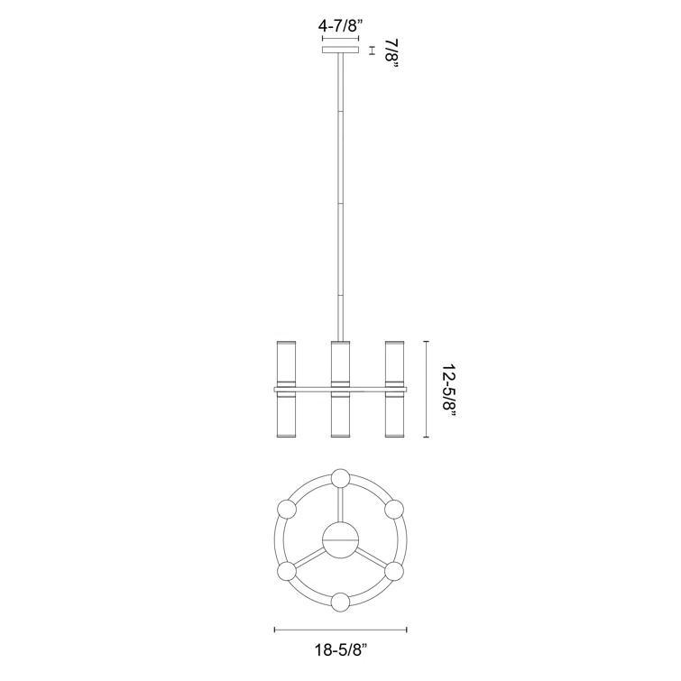 Alora Lighting Revolve 12 - Light Dimmable Wagon Wheel Chandelier