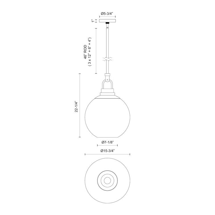 Copperfield 1 - Light Single Pendant