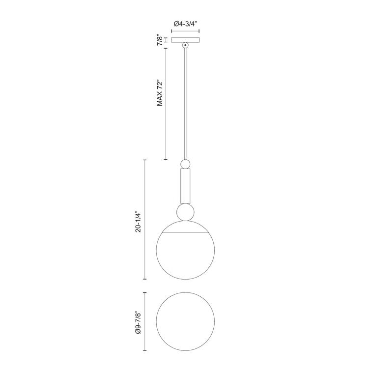 Delilah 1 - Light Single Pendant