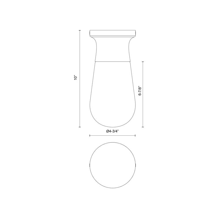 Marcel Glass Flush Mount