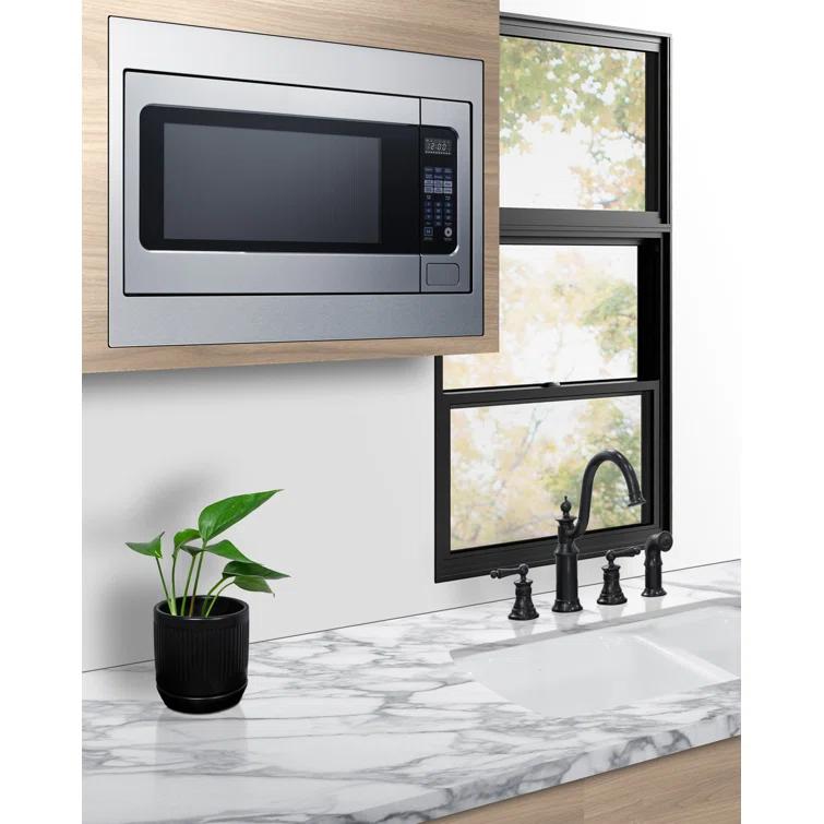 Summit Appliance 27" Wide Built-In Microwave (Trim Kit Included)