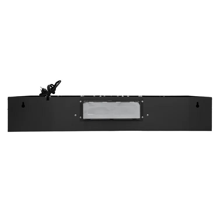 Cosmo 36 In. Haven Collection 500 Cfm Ducted Under Cabinet Range Hood, Touch Controls, Led Lights In Matte Black