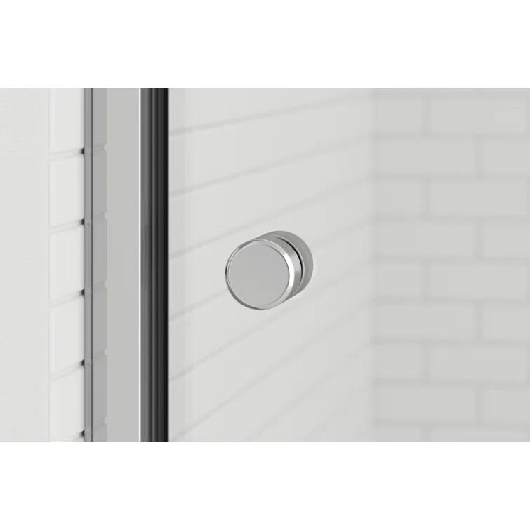 Rotolo 52" W x 70" H Semi Frameless Shower Door