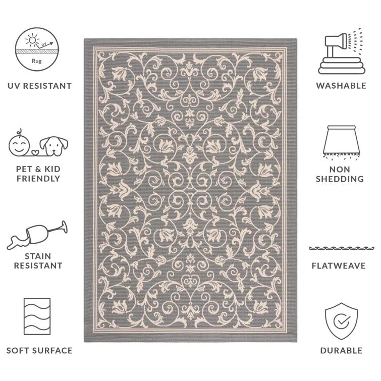 Galena Performance Floral Rug