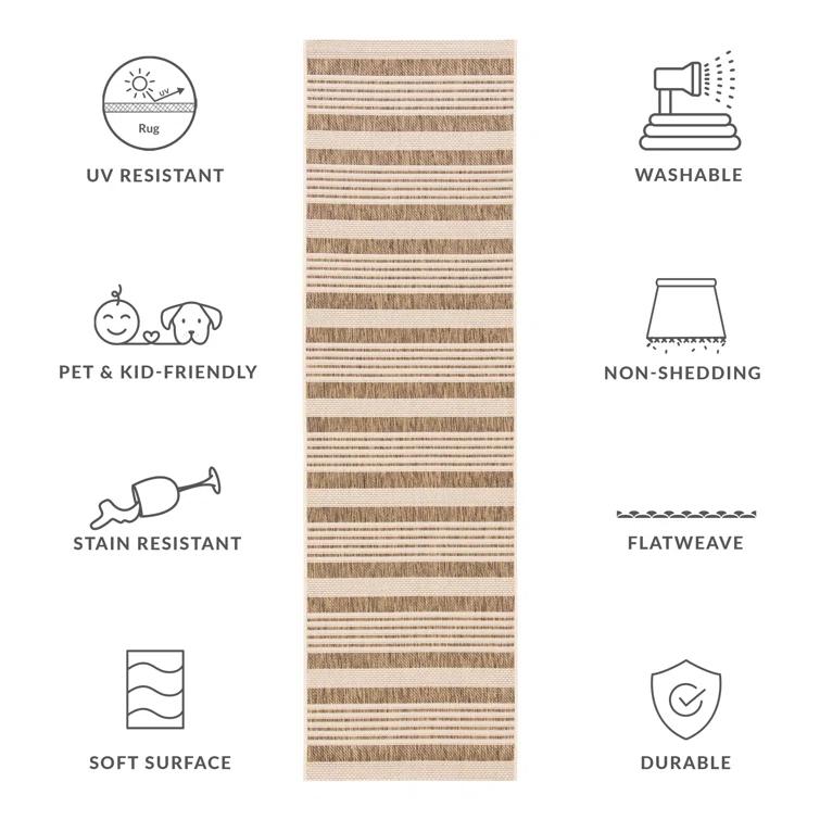 Herefordshire Performance Striped Rug