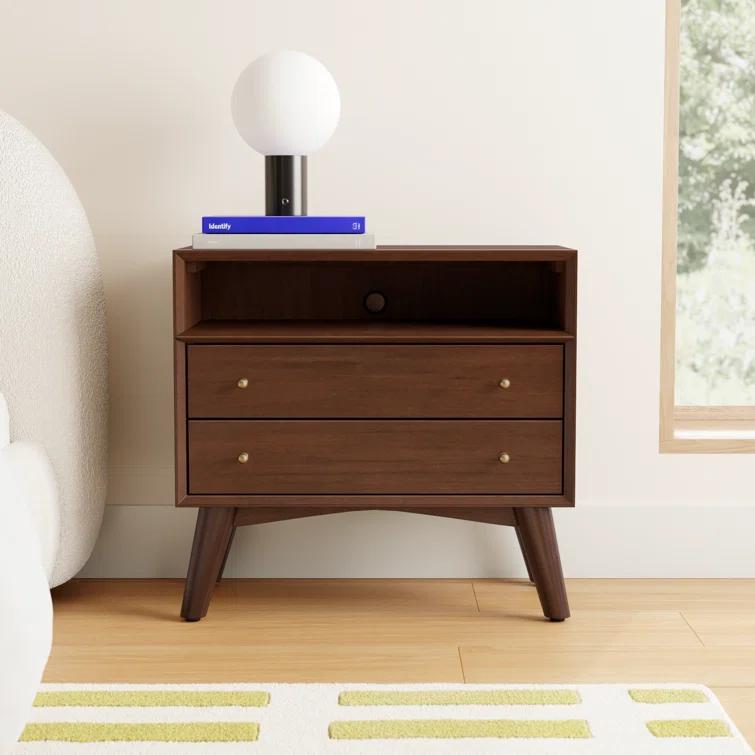 Williams 2-Drawer Nightstand with Shelf