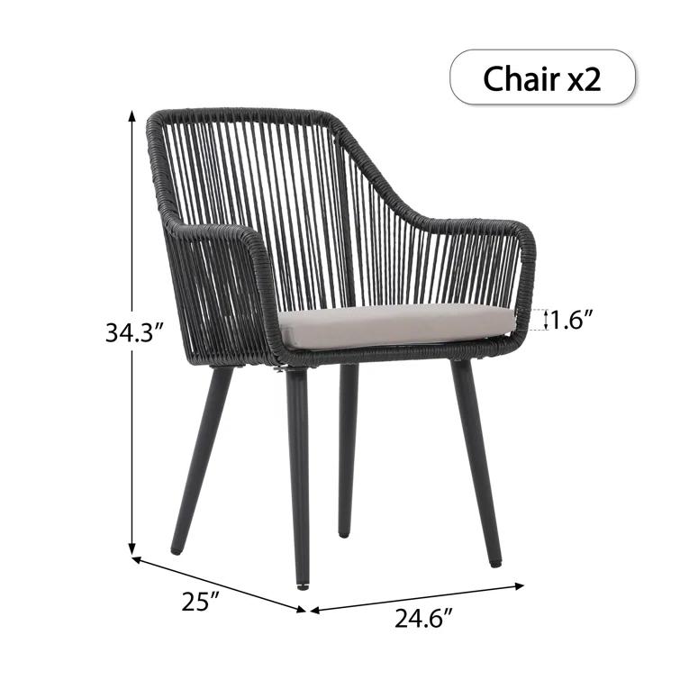 Cassil Outdoor Dining Armchair with Cushion