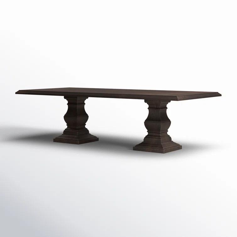 Vintage Brown Reclaimed Wood Rectangular Dining Table