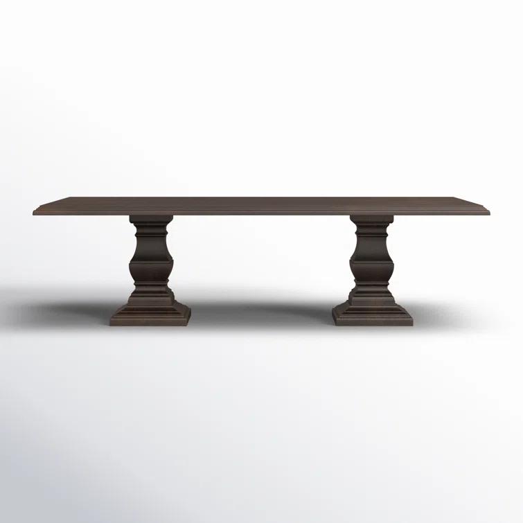 Vintage Brown Reclaimed Wood Rectangular Dining Table