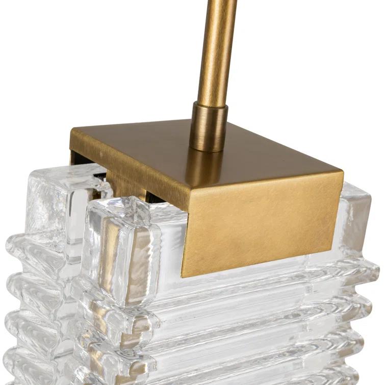 Alai Ribbed Glass LED Pendant