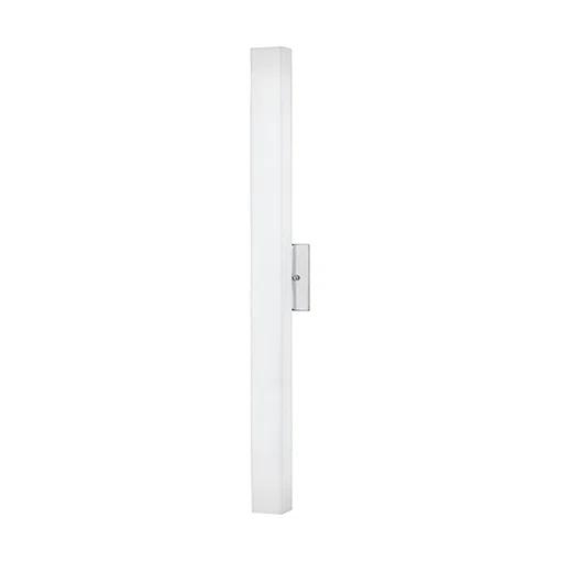 Melville 32" Chrome Opal Glass LED Wall Sconce, Dimmable