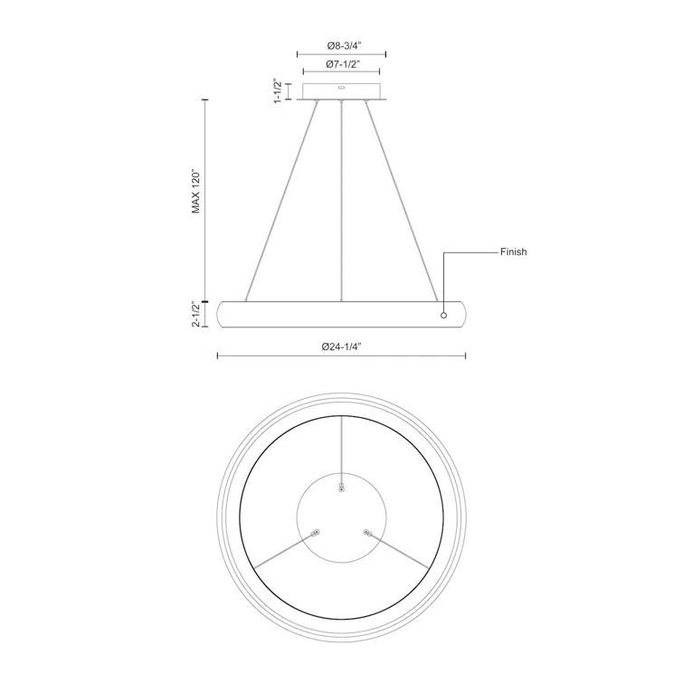 Kuzco Lighting Cortana 1 - Light LED Unique/Statement Pendant