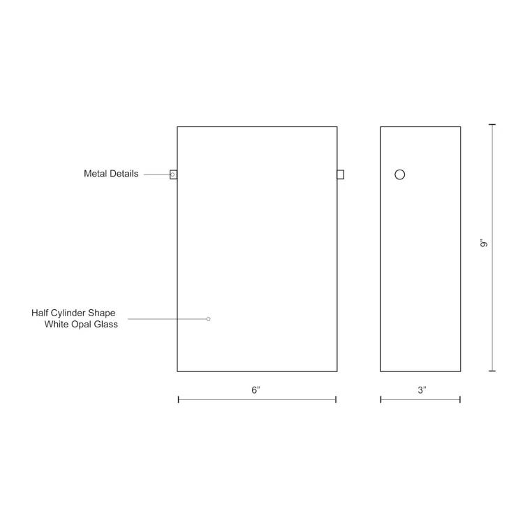 Kuzco Lighting Hudson LED Flush Mounted Sconce