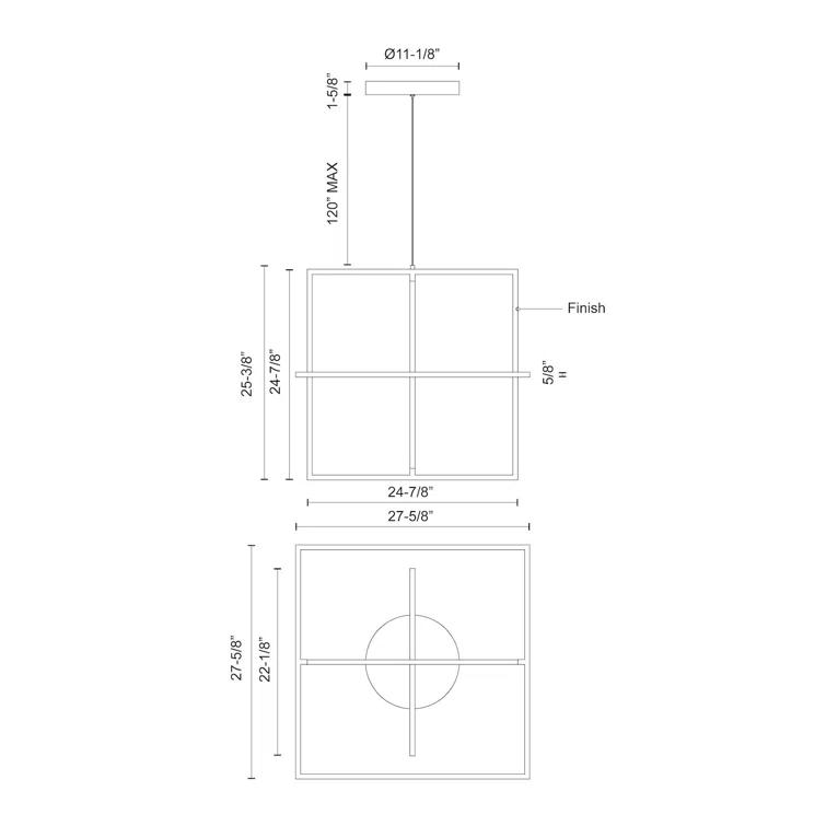 Kuzco Lighting Mondrian 3 - Light LED Unique/Statement Pendant