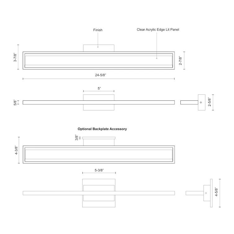 Brio Dimmable LED Bath Bar