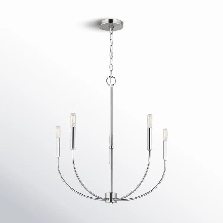 Greenwich 5-Light Brushed Nickel Candle Chandelier