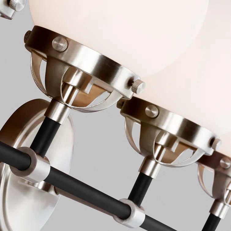 Generation Lighting Cafe 38.25-in 5 -Light Brushed Nickel Modern/contemporary Vanity light