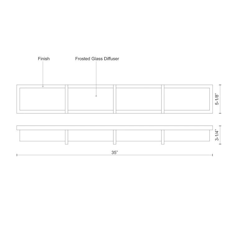 Kuzco Lighting Watford Dimmable LED Bath Bar