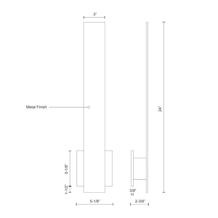 Vesta Aluminum LED Wall Sconce