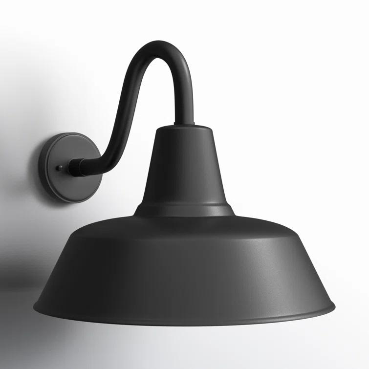 Fisher Outdoor Sconce - Black / 16" Dia