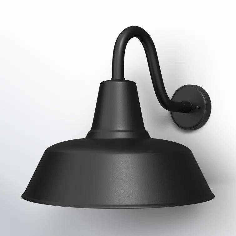 Fisher Outdoor Sconce - Black / 16" Dia