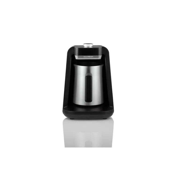 Arzum Okka Rich Spin Pro Turkish Coffee And Hot Beverage Maker, Velvetiser, Milk Frother, 120v, 5 Cups, Stainless Steel Cooking Pot