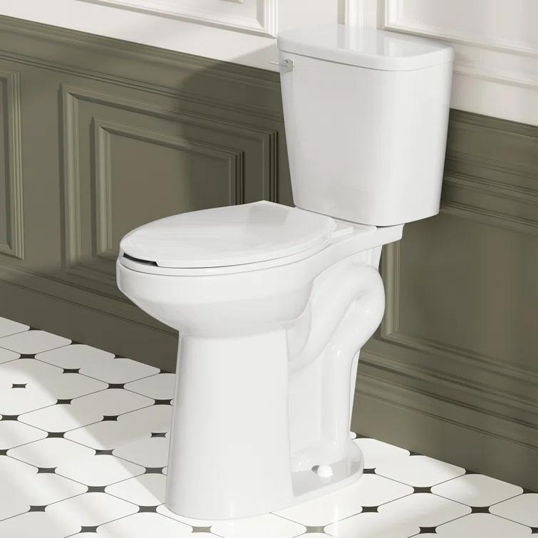 Traditional 21-inch Height Extra Tall Toilet for Bathrooms, Elongated Toilet Seat