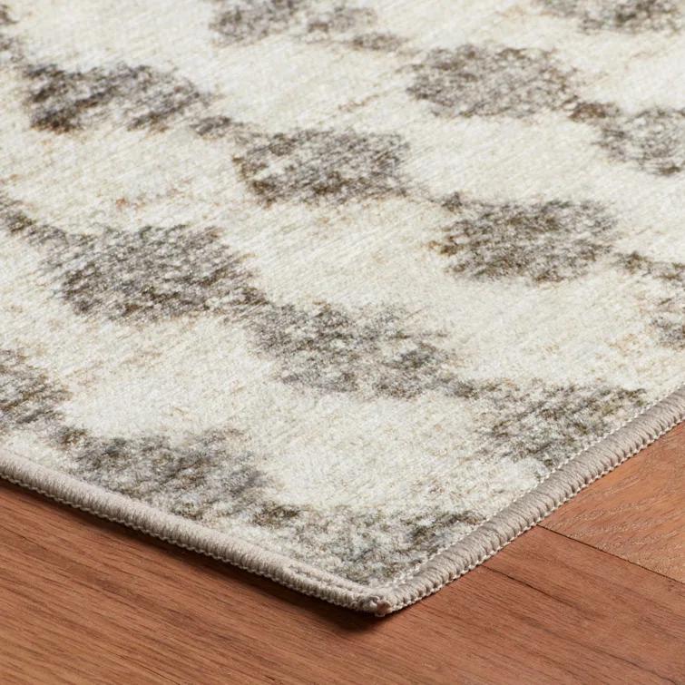 Dash and Albert Rugs Izzy Grey Machine Washable Rug
