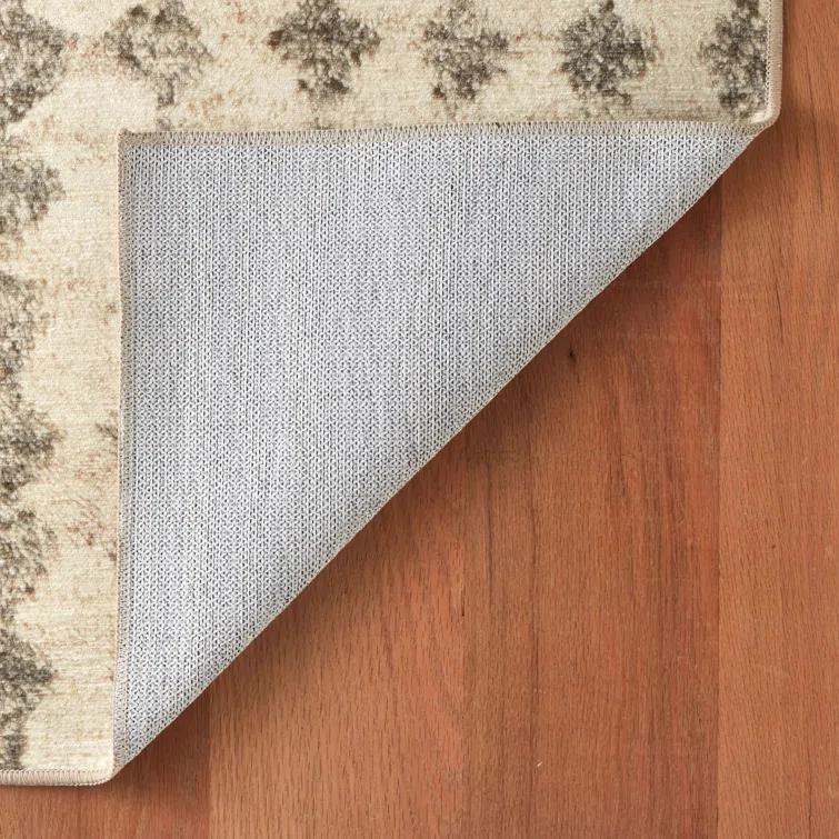 Dash and Albert Rugs Izzy Grey Machine Washable Rug