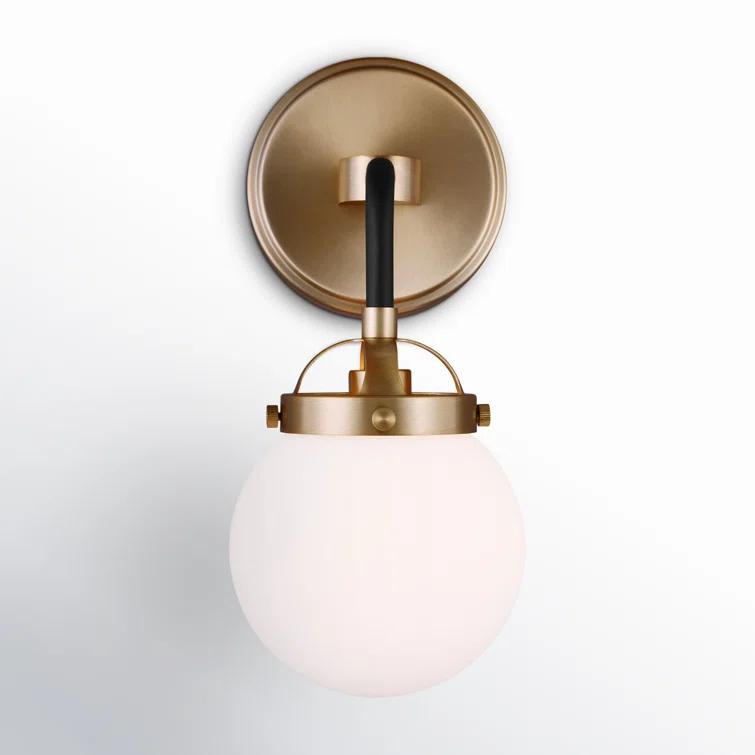Generation Lighting Cafe 5.25-in W 1-Light Satin Bronze Modern/Contemporary Wall Sconce